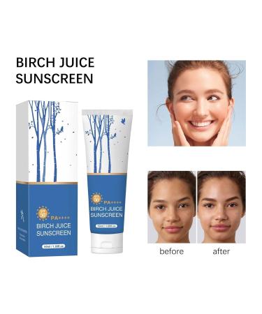 Birch Juice Moisturizing Sunscreen UV LOCK SPF50 Broad Spectrum Moist Essence Sunscreen for Face Korean Skincare No White Cast 1.69 Fl Oz (1) - Buy Online on GoSupps.com