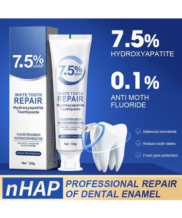 Nano Hydroxyapatite Toothpastes for Enamel Protection and Tooth Strengthening Gentle Mint Fresh Breath Daily Use for Oral Health Natural and Safe 2.16 oz hydroxyapatite 1 Ounce (Pack of 1) - Buy Online on GoSupps.com