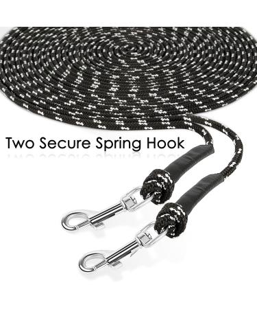 Ranypet 15m/50ft Reflecting Long Line for Cats - Safe Durable Leash for Kittens Puppies & Small Animals - Disappearing Design in Black - Buy Online on GoSupps.com