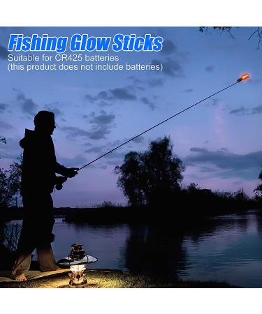 TSV 8 PCS Fishing LED Glow Sticks for Night Strike Alert - Waterproof Luminous Rod Tip Lights for Sea Fishing - Buy Online on GoSupps.com