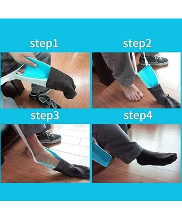 Easy Sock Putting Aid - Essential Dressing Assist for Elderly Disabled & Pregnant Women - Buy Online on GoSupps.com