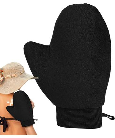 Mitt Autobronzant | Autobronzant Sans Soleil - de Massage pour Lotion Auto-Bronzante - Application Douce sur Corps Mains Visage Peau Sensible - Id al Douche Voyage Maison H tel Noir - Buy Online on GoSupps.com