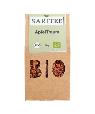 FRUTEG SARITEE Organic Apple Dream Fruit Tea Loser Apple tea made from dried apple pieces Refreshingfruity hot and cold a pleasure From organic cultivation 70g