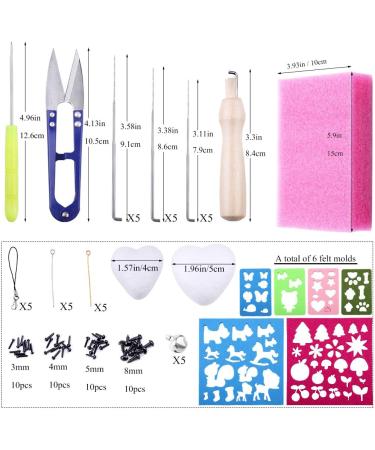 BUTUZE Needle Felting Kit (56 Colors) - Complete Tools and Supplies for DIY Craft Animal and Christmas Decoration - Buy Online on GoSupps.com