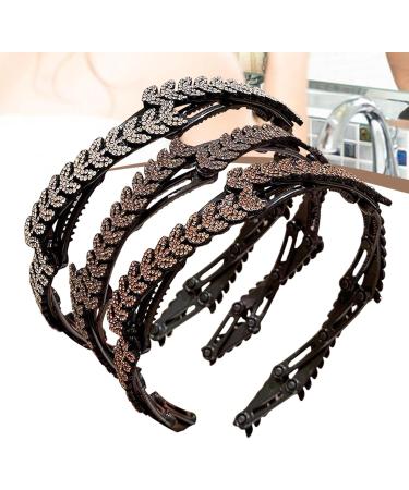 Womens Elastic Headbands - Hair Bands Stretchy Headbands - Non-Slip Hair Accessories Hair Headband Rhinestone Wheat Ears Elastic Hairbands - Buy Online on GoSupps.com