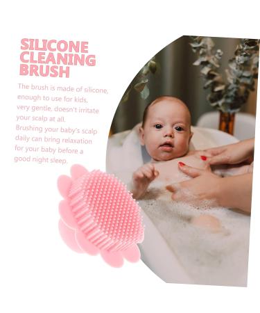 Healeved Silicone Shampoo Brush Set - Pink Scalp Scrubber & Massage Tool for Infants and Babies - 2 Pack - Buy Online on GoSupps.com