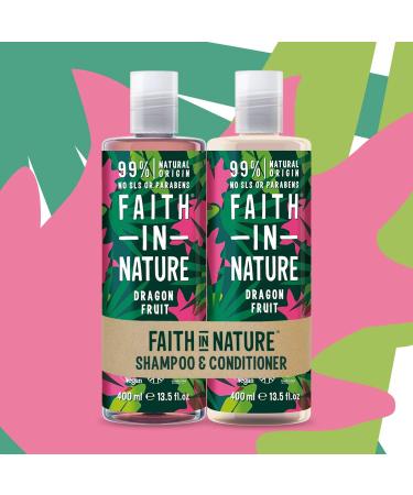Faith In Nature Natural Dragon Fruit Shampoo and Conditioner Set Revitalising Vegan & Cruelty Free No SLS or Parabens For All Hair Types 2 x 400ml (Pack of 2) Dragon Fruit 2 count (pack of 2) - Buy Online on GoSupps.com