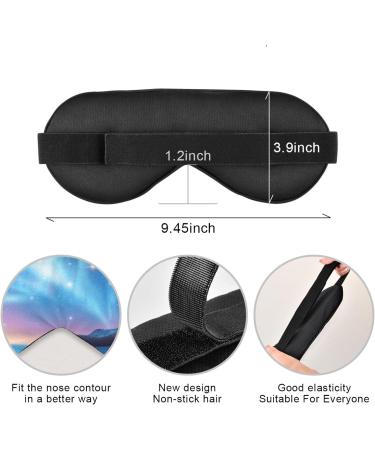 Haskirky Light Blocking Eye Mask - Adjustable & Breathable for Deep Sleep and Relaxation | Ideal for Travel, Office, Yoga & Meditation - Buy Online on GoSupps.com