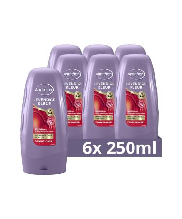 Unilever Benelux Andr lon Vivid Color Conditioner for optimal care of colored hair or highlights 6 x 250 ml Value pack