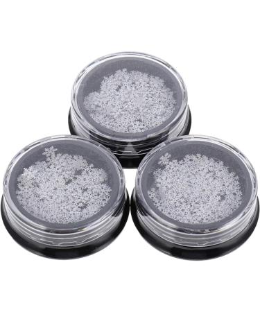 FRCOLOR 3 Boxes Christmas Nail Art Stickers 3D Glitter Snowflake Nail Decal White Nail Sequins Stickers Shining Flakes Manicure Decor for Girls Kids DIY Supplies - Buy Online on GoSupps.com