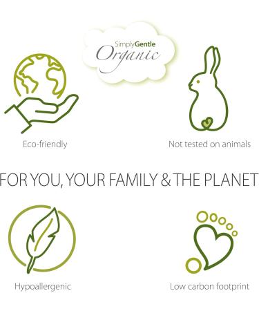 Simply Gentle 100g Organic Cotton Folds - Eco-Friendly Sustainable & Soft | International Shipping - Buy Online on GoSupps.com