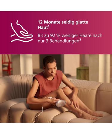 Philips Lumea IPL Hair Removal Device 7000 Series - Bri923/00 with Trimmer & 3 Attachments for Body Face & Bikini Zone - International Shipping Available - Buy Online on GoSupps.com