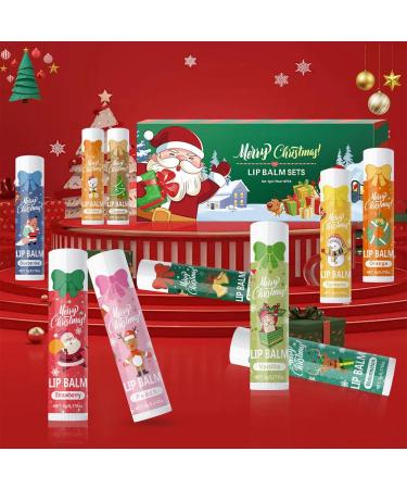 Christmas Moisturizing Lip Gloss Set 10 Pieces Christmas Lip Balms Merry Christmas Lip Balm Lip Gloss Lip Hydration Lip Care Christmas Stocking Filler - Buy Online on GoSupps.com