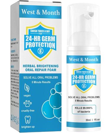 Dentifrice Mousse - 30 ml de dentifrice anti-taches naturelles pour dents sensibles - Dentifrices d tachants intensifs nettoie en profondeur blanchit les dents et combat la mauvaise haleine Pekoluta - Buy Online on GoSupps.com