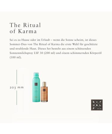 Rituals Gift Set Summer Duo - The Ritual of Karma | Holy Lotus & White Tea | Moisturizing Sunscreen & Shimmering Body Oil - Buy Online on GoSupps.com