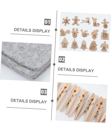 KONTONTY 1 Set Christmas Calendar Bag Christmas Cloth Bags Diy Advent Calendar Bags Xmas Drawstring Bags - Buy Online on GoSupps.com