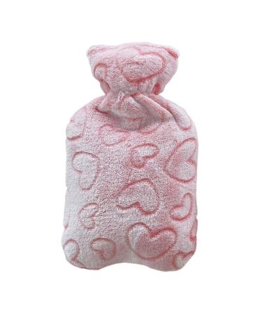 1000 ml Hot Water Bag Knitted Cover Thickened Water Injection Rubber Soft Cute Plush Hot Water Bottle for Office Rubber