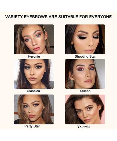 Long Lasting Eyebrow Stamp Stencil Kit with 10 Styles Reusable Stencils - Light Brown | Waterproof Brow Shaping Tool Kit - Buy Online on GoSupps.com