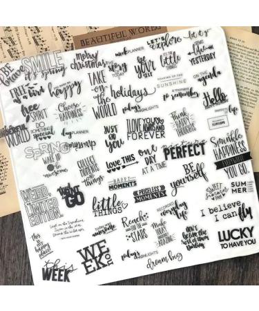Doraking 90PCS Vintage Sweet Happiness Stickers for Laptop, Scrapbook & Windows - Unique No-Repeat Beautiful Words Stickers - Buy Online on GoSupps.com