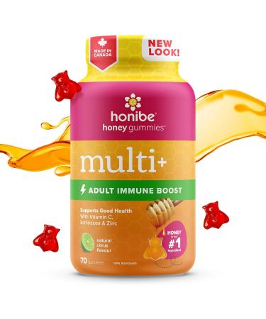 Honibe Melatonin Sleep Support Gummies & Adult Multivitamin Gummies Plus Immune Boost Nutritional Supplement + Multivitamin - Buy Online on GoSupps.com