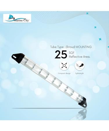 MARINE CITY 2 x 23 Inches Aluminum Tube Radar Reflector for Sailboats - 25 SQF Reflective Area - Pack of 1 - Buy Online on GoSupps.com