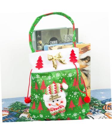 Gogogmee Santa Present 3pcs Christmas Candy Bag Candy Bags Christmas Tote Bags Xmas Bags Bag Backpack Decorate - Buy Online on GoSupps.com