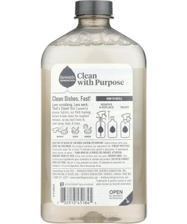 SEVENTH GENERATION Honeycrisp Apple Foaming Dish Spray Refill - 16 OZ | Eco-Friendly Dish Cleaner | International Shipping - Buy Online on GoSupps.com