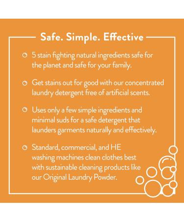 Molly's Suds Original Laundry Detergent Powder - Organic, Natural & Non-Toxic - Citrus Grove Scent - 120 Loads - Buy Online on GoSupps.com