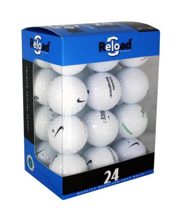 Nike Mix Golf Balls - Top Styles! 24 Near Mint Quality Used Golf Balls (AAAA RBZ One Tour and More golfballs!), White, One Size