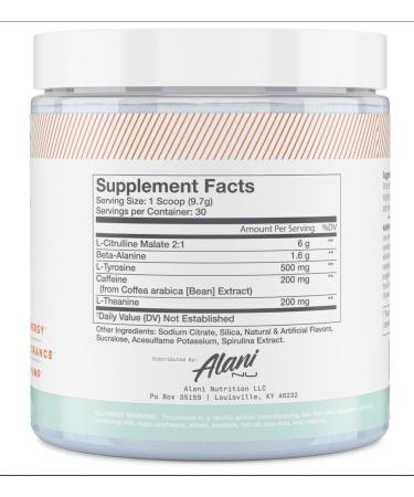 Alani Nu Pre-Workout Powder - Breezeberry Flavor | Energy, Endurance & Pump - 30 Servings - Buy Online on GoSupps.com