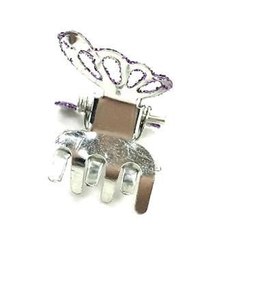 Pack of 6 Glittery Butterfly Hair Clips - Stylish Hair Accessories for All Hair Types - Buy Online on GoSupps.com