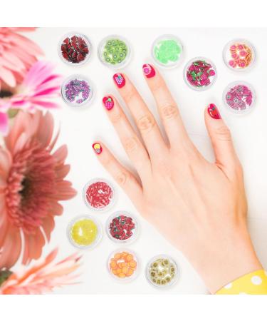 Healeved 2 Sets DIY Nail Fruit Nail Accessories Pottery Making Supply Home Use Decor Polymer Clay Fruit Slices Manicure Kit DIY Kits Slice Nail Art Puzzle Soft Pottery Charm Nail Flakes 3d - Buy Online on GoSupps.com