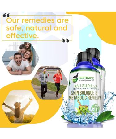 Buy Bestmade Vegan Lactose-Free Organic Kali Sulphuricum 6X Cell Salt - International Shipping Available - Buy Online on GoSupps.com