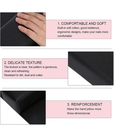 Yunnyp Nail Art Hand Cushion Pillow Soft Beauty Salon Nail Hand Rest Pillow Washable Hand Holder Sponge Pillows Nail Art Manicure Tool Black - Buy Online on GoSupps.com