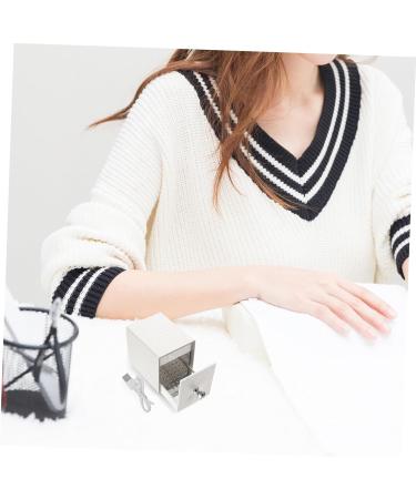 minkissy Nail Polish Storage Nail Art Tool Nail Tools Manicure Tools Para U as Nail Stuff Organizer Chic Nail Bits Holder Nail Grinding Bits Container White Acrylic Shell Drill 12x8.5cm White - Buy Online on GoSupps.com