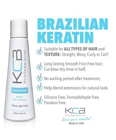 Brazilian Keratin 1 Step Hair Treatment Kit - Formaldehyde Free Frizz Control for All Hair Types At Home Solution - Buy Online on GoSupps.com