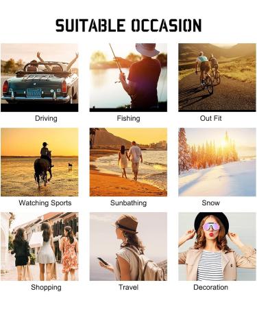 Shine Hall Polarizing Sports Sunglasses for Cycling & Fishing - UV400 Protection - Unisex Styles - Buy Online on GoSupps.com