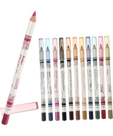 Ipetboom 3pcs 12 Eyeliner Pencil Eyeliner Eyebrow Pencil Shimmer Eyeliner Cosmetic Pencils Set Clothing Flash 1 count (Pack of 1) As Shownx3pcs - Buy Online on GoSupps.com