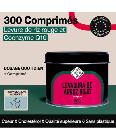 Red Yeast Rice with Coenzyme Q10 | 300 Tablets | 2.99mg Pure Monacolin | Monacolin k | Cholesterol Reduction | Normal Heart Function | Citrinin Free | For 10 Months - Buy Online on GoSupps.com