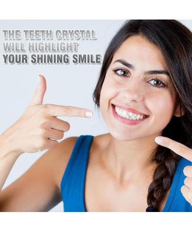 Tooth Crystal Decorations - 4PCs Teeth Gems & Jewelry for DIY Nail Art | Dental Diamond Ornaments - Buy Online on GoSupps.com