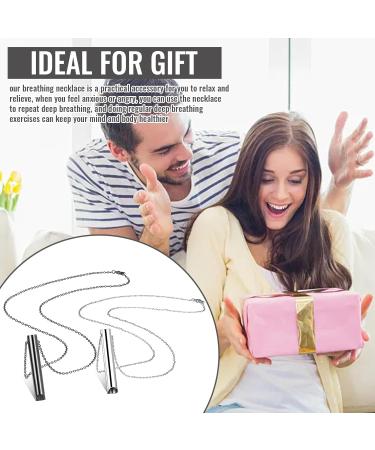 Buy WIDREAM Breathing Necklaces - Stress Relief & Meditation Jewelry | Mindful Breathing Device for Calm & Relaxation - Buy Online on GoSupps.com