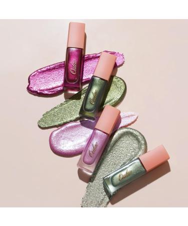 Buy Oulac Glitter Eyeshadow Liquid - Metallic Eyelid Shadow & Eyeliner | Vegan Cruelty-Free | Smooth Shimmer Finish in Digital Lavender | 5.4g - Buy Online on GoSupps.com