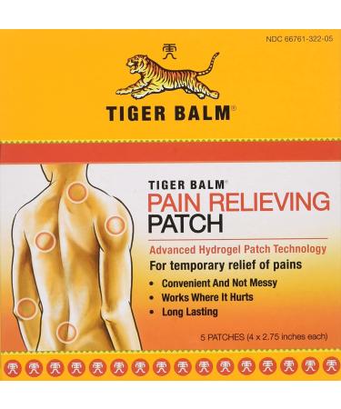 Tiger Balm Pain Relieving Patch 5Ct(10 Pack)