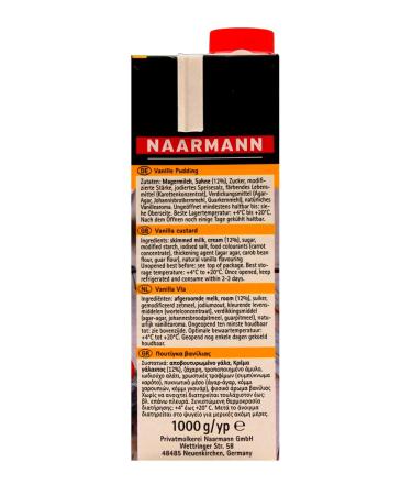 Naarmann Vanilla Pudding with Cream - Pack of 6 (6 x 1 kg) | Premium International Shipping - Buy Online on GoSupps.com
