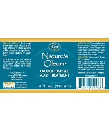 Baar Nature's Oleum Crude Oil Scalp Treatment Gel - Crudeoleum | Best Natural Hair Care for Healthy Scalp - Buy Online on GoSupps.com