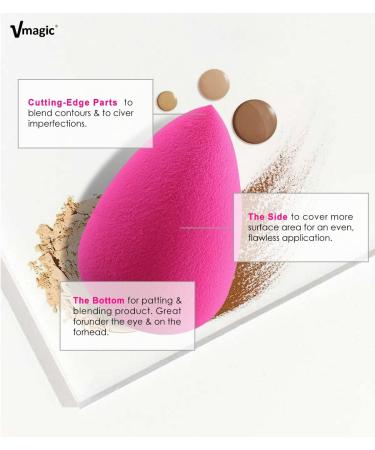 Rose Red Makeup Sponge Blender for Flawless Foundation & Highlighter Application - Buy Online on GoSupps.com