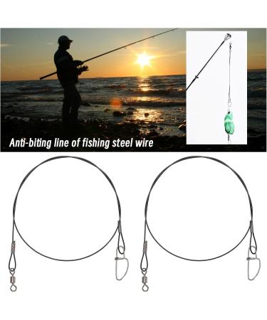 VGOL 30-Pack Stainless Steel Fishing Wire Leaders - 45kg/100lb 50cm/19in Anti-Bite Rigs for Outdoor Fishing - Buy Online on GoSupps.com