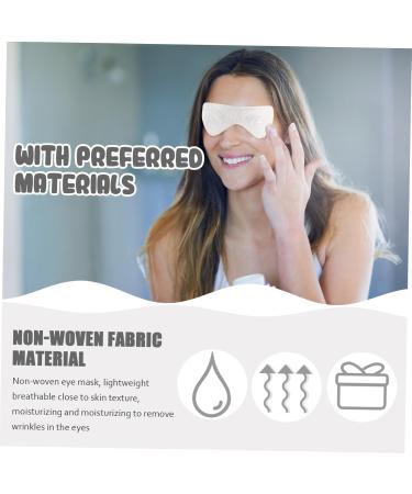 FRCOLOR 60 Sheets Eye Mask Eye Patches Eye Beauty Paper Blackout Eye Cover Warm Eye Compress Eye Treatment Products Reusable Eye Pads Non-woven Fabric Facial Mask Invisible Sticker White - Buy Online on GoSupps.com