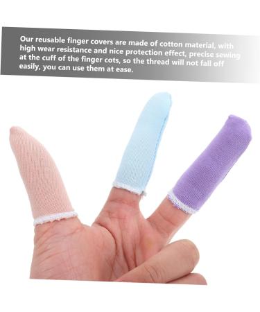 100pcs Breathable Finger Protectors - Comfortable Cotton Finger Covers for Labor & Daily Use - Buy Online on GoSupps.com