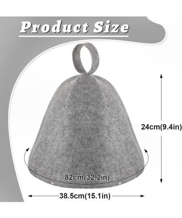 Saunaut 3-Piece Sauna Caps for Men & Women | Heat Protective Bath & Shower Accessories - Buy Online on GoSupps.com